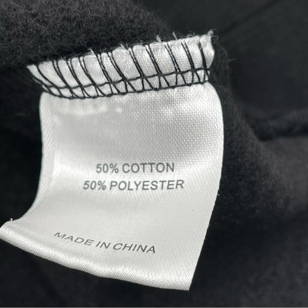 White Fox Boutique Project 5 1/4 Zip Black Sweatshirt Size L/XL Pullover Casual - Picture 8 of 11